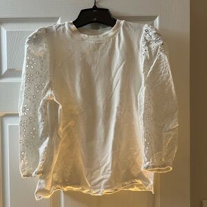 A New Day White Long Sleeve Top